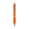 Plastic ball pen with metal clip