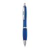 Transparent ball pen with rubber grip