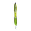 Transparent ball pen with rubber grip