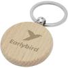 Giovanni beech wood round keychain
