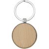 Moreno beech wood round keychain