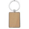 Mauro beech wood rectangular keychain