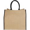 Harry coloured edge jute tote bag 25L