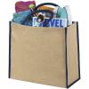 Harry coloured edge jute tote bag 25L