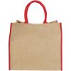 Harry coloured edge jute tote bag 25L