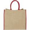 Harry coloured edge jute tote bag 25L