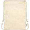 Orissa 100 g/m² organic cotton drawstring bag 5L
