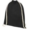 Orissa 140 g/m² organic cotton drawstring bag 5L