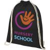 Orissa 140 g/m² organic cotton drawstring bag 5L