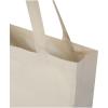 Madras 140 g/m² GRS recycled cotton gusset tote bag 12L