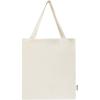 Madras 140 g/m² GRS recycled cotton gusset tote bag 12L
