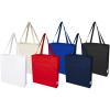 Madras 140 g/m² GRS recycled cotton gusset tote bag 12L