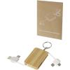 Reel 6-in-1 retractable bamboo key ring charging cable