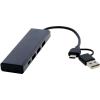 Rise RCS recycled aluminium USB 2.0 hub