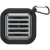 Solo 3W IPX5 RCS recycled plastic solar Bluetooth® speaker with carabiner