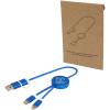 Alasia 5-in-1 recycled aluminium and plastic 30 cm data sync and 27W fast charge cable