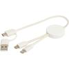 Citala 5-in-1 recycled plastic 30 cm data sync and 27W fast charge cable