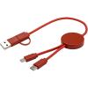 Citala 5-in-1 recycled plastic 30 cm data sync and 27W fast charge cable