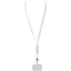 Franz recycled plastic smartphone lanyard with built-in data sync and 65W fast charge 5-in-1 cable