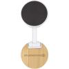 Alcor recycled plastic foldeable magnetic phone stand with bamboo details