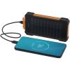 Altair 5000 mAh 10W recycled plastic rugged solar power bank with built-in torch