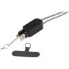 Anser recycled plastic smartphone lanyard with 27W 5-in-1 built-in cable