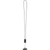 Anser recycled plastic smartphone lanyard with 27W 5-in-1 built-in cable