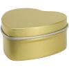 Blissful heart-shaped tin candle with vanilla aroma