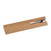 Aluminium push pen with bamboo gripzone