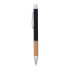 Aluminium push pen with bamboo gripzone