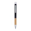 Aluminium push pen with bamboo gripzone