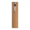 Aluminium push pen with bamboo gripzone