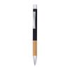 Aluminium push pen with bamboo gripzone