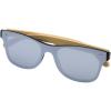 Tan sunglasses with bamboo temples