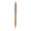 Wooden ballpen with metal applications
