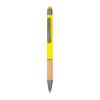 Ball pen with bamboo grip zone