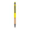 Ball pen with bamboo grip zone