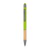 Ball pen with bamboo grip zone