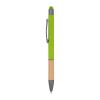 Ball pen with bamboo grip zone