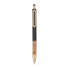 Ball pen with cork grip zone