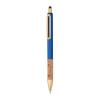 Ball pen with cork grip zone