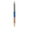 Ball pen with cork grip zone