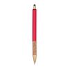Ball pen with cork grip zone