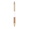 Ball pen with cork grip zone