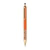 Ball pen with cork grip zone