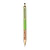 Ball pen with cork grip zone