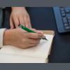 Pen with rubberised surface