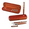 Rosewood pen set in stylish case.