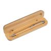 Bamboo pen with twist in bamboo case