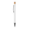 pen made from recycled aluminium with bamboo pushe